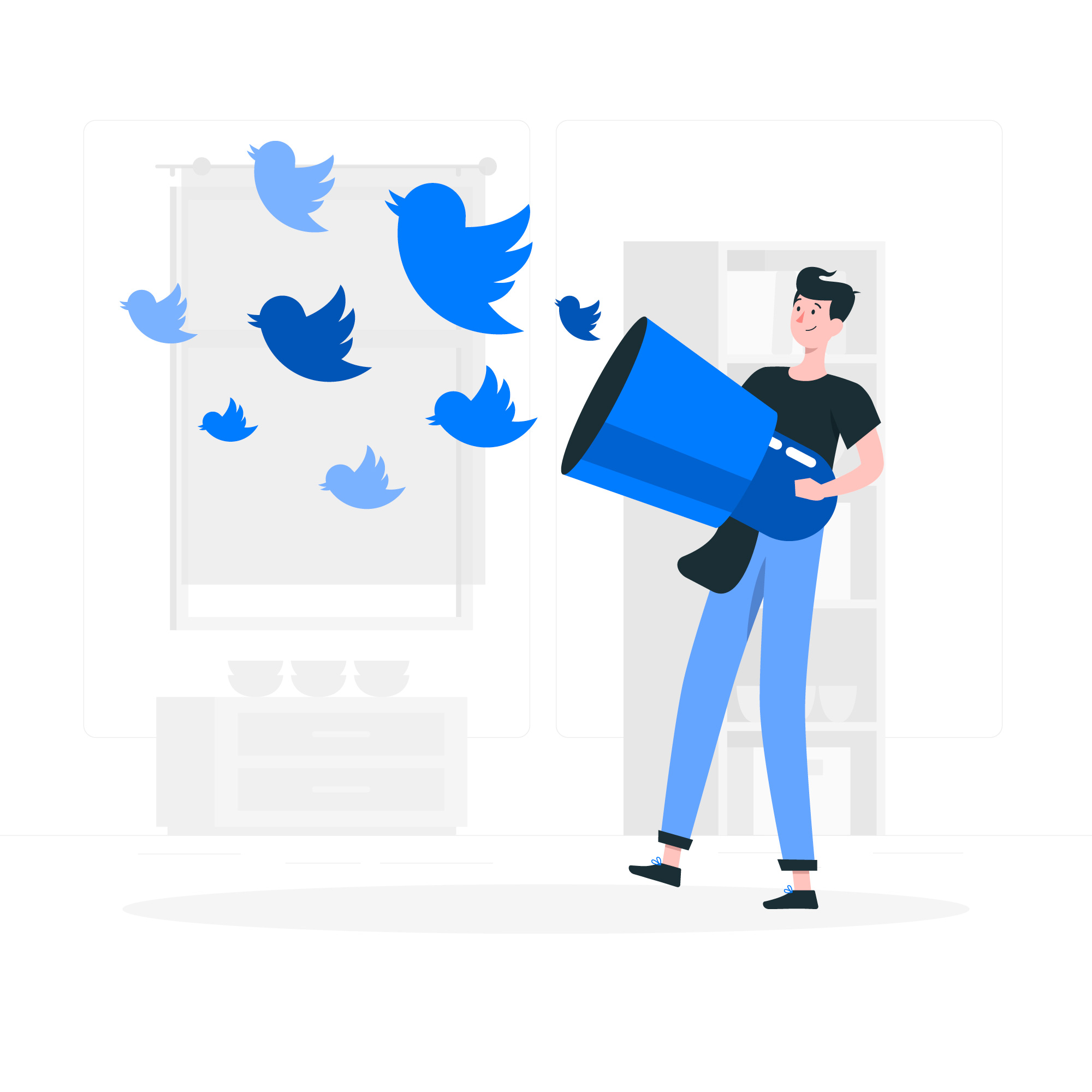 twitter spaces analytics bird logos