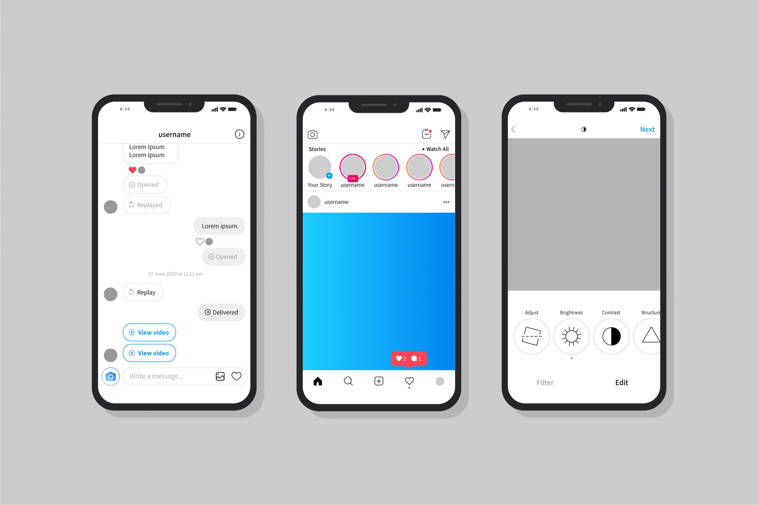 posting on instagram