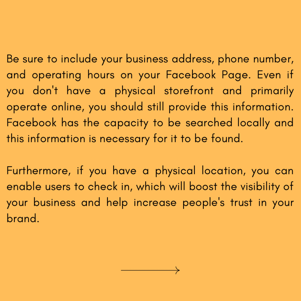 Advance your local SEO by using the correct contact information. 