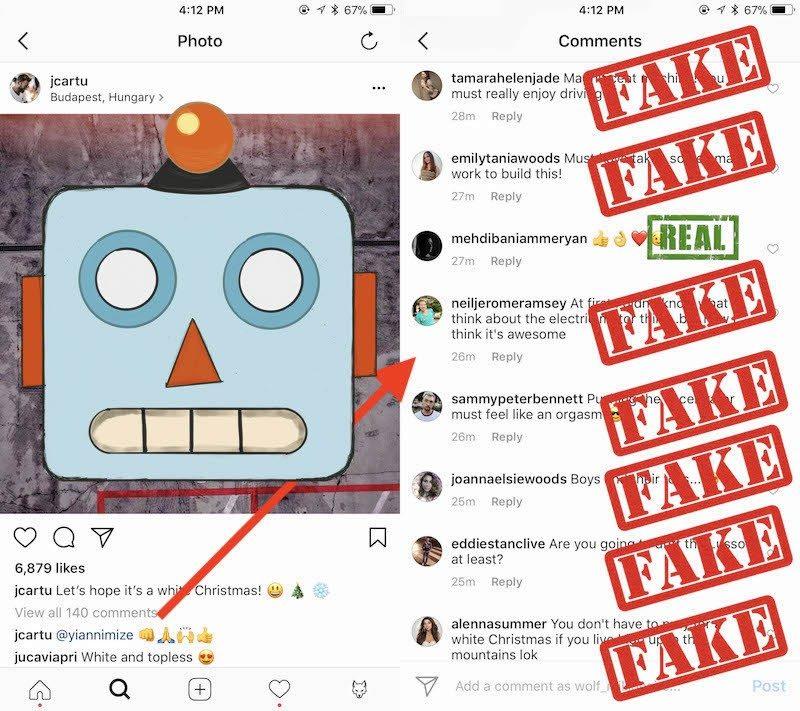 fake accounts instagram