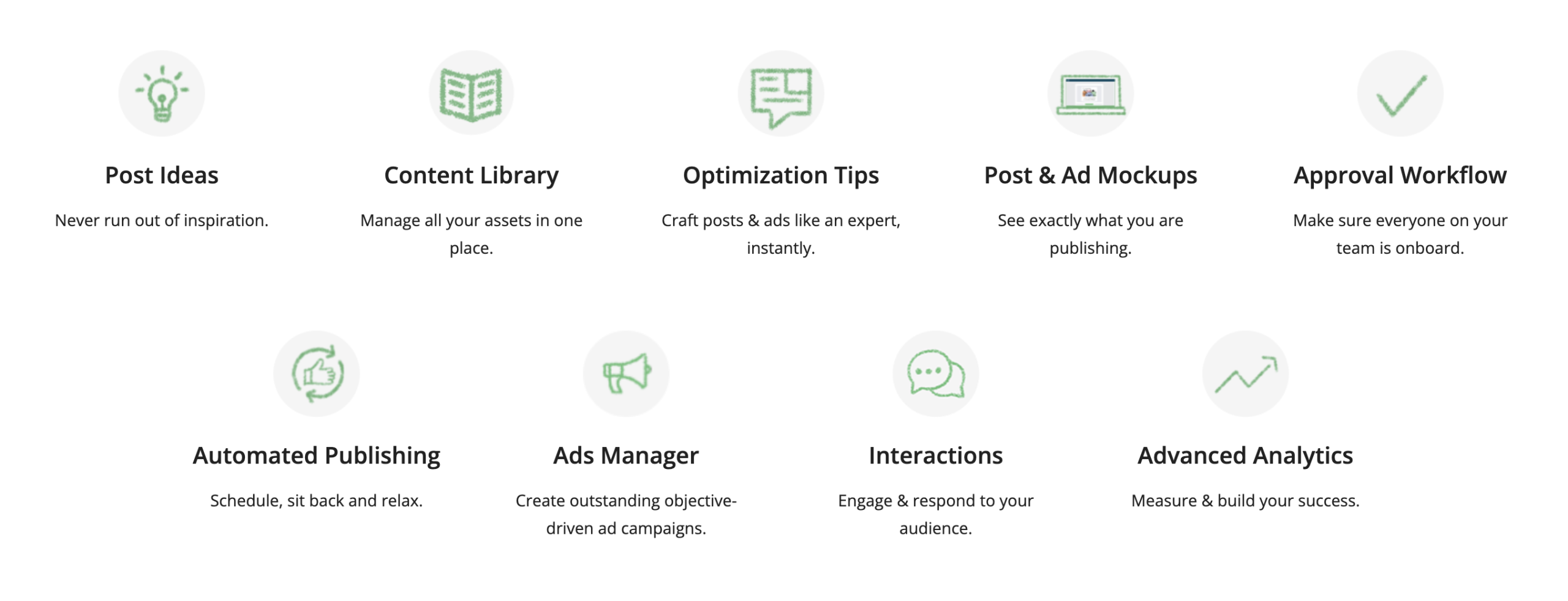 Loomly features - instagram tools