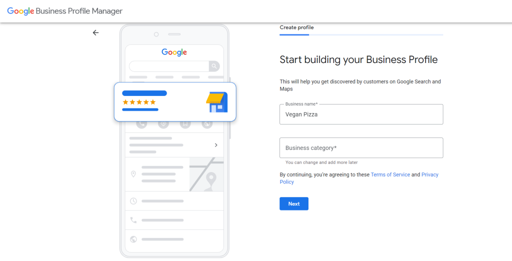 Optimise Google my business category
