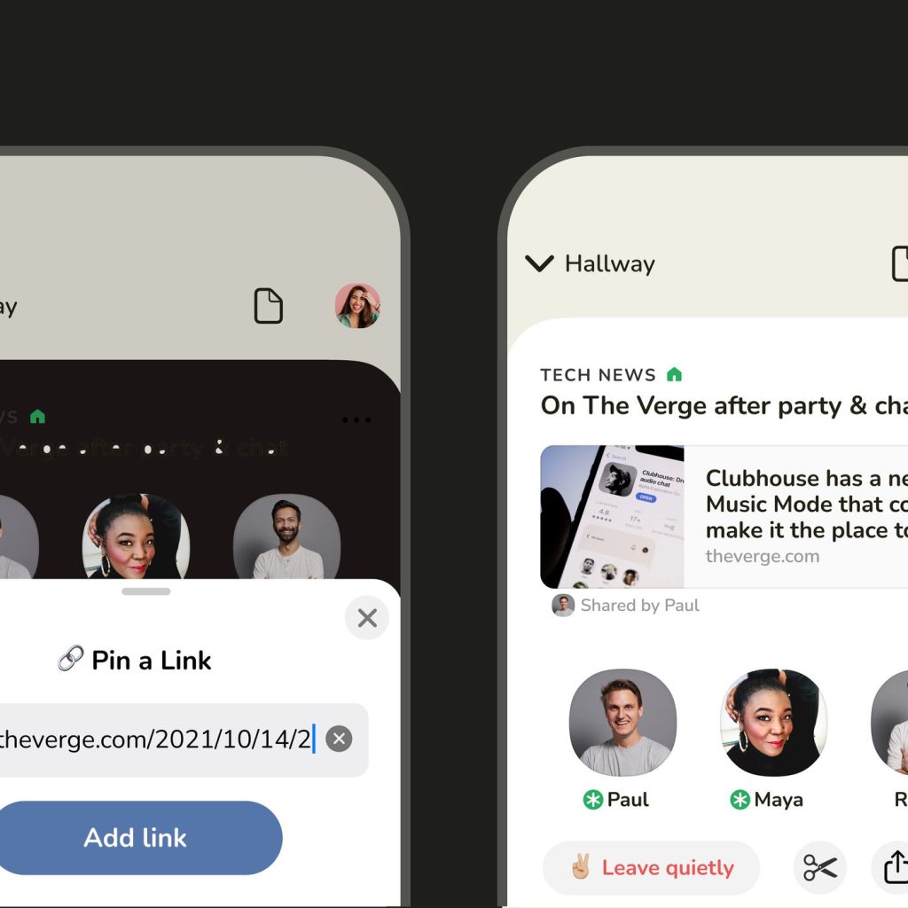 Clubhouse saved links pin to top